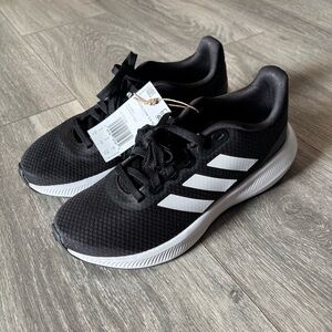 Adidas RunFalcon 3 Women Running Shoes Size 6.5 Black & White NEW